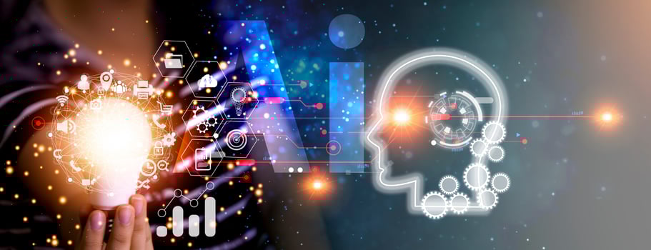concept, system development, artificial intelligence to be able to interact with humans photo