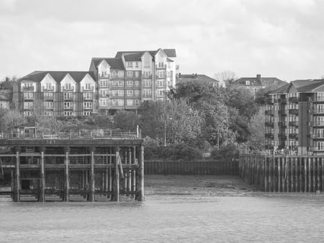 the thames river in england photo