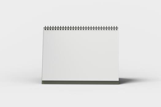 desk calendar mockup photo