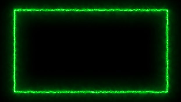 neon light frame on a dark background photo