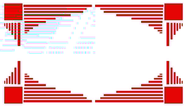 Abstract background with a red frame photo