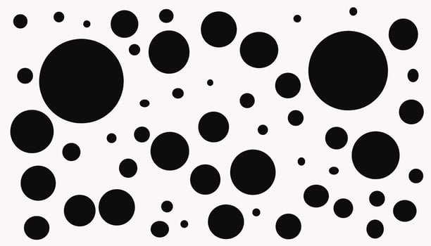 Wallpaper design with a lot of black dots on a white background. photo
