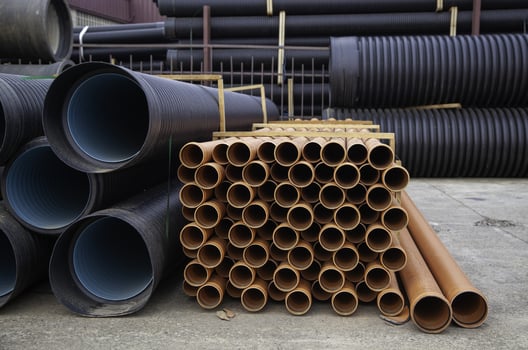 Pipes for construction and channeling photo
