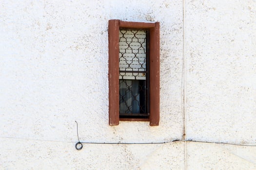 Small window in the big city. photo