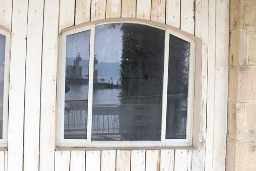 Small window in the big city. photo
