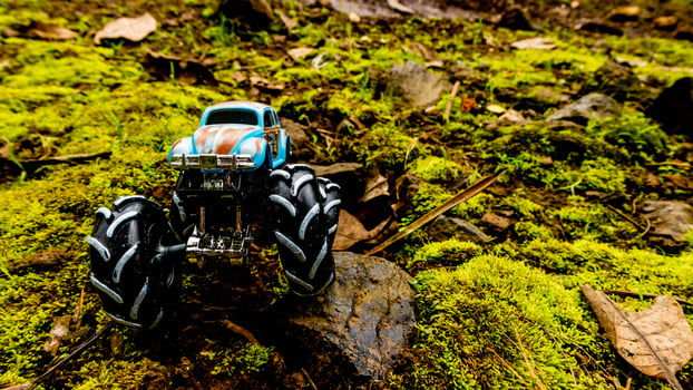 Minahasa, Indonesia saturday, 10 December 2022, Amazing Monster Off-road Car Toy photo