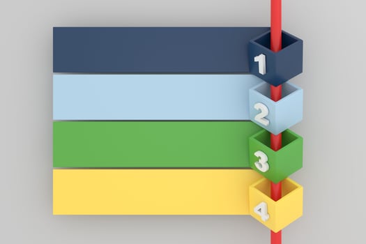 infographics colorful banners square sections. Design clean banners template. photo