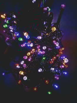 Colorful chandelier Background photo