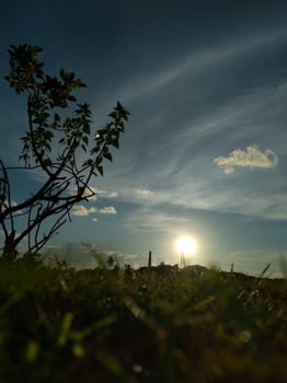 sunset natural photo