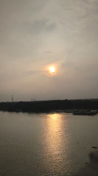 sunset natural photo