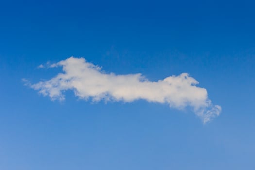 White cloud and blue sky photo