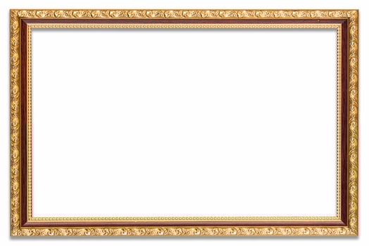 Frame photo on isolated white white drop shadow.