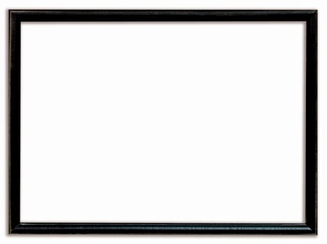 Black frame drop shadow with clipping path. photo