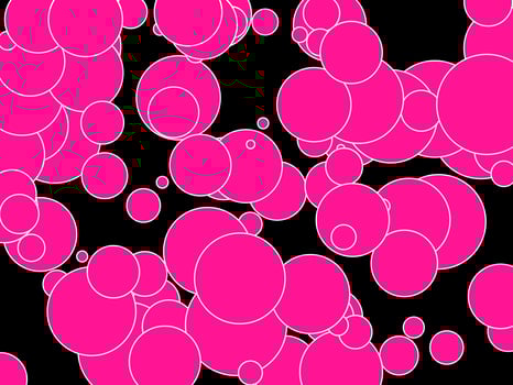 deep pink shapes over black background photo