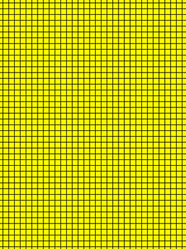 black color graph paper over yellow background photo