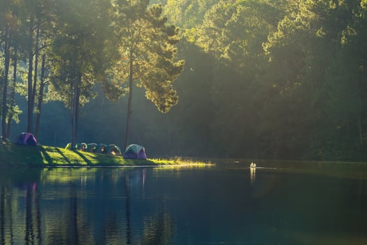 pang oung reservoir in ban rak thai at maehongson , Thailand photo