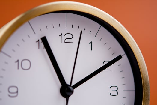 white alarm clock stop watch photo
