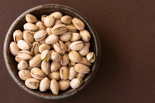 Roasted Salted Pistachios in a Bowl photo