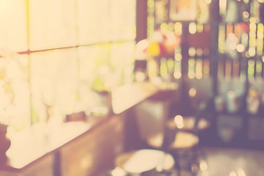 Blurred background  Coffee shop blur background bokeh with vintage tone. photo