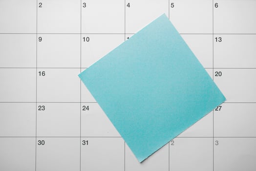 post it on the calendar photo