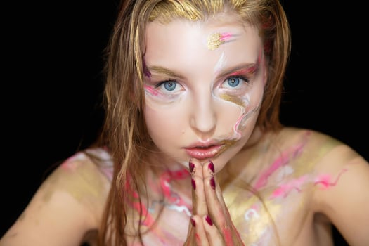 Portrait of a lovely young woman photo