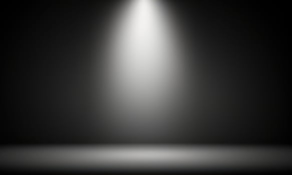 spotlight on the wall black background photo