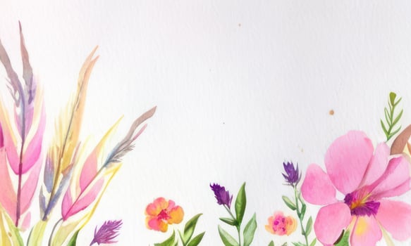 watercolor floral background photo