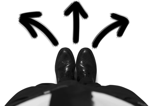 Choices of a businessman photo