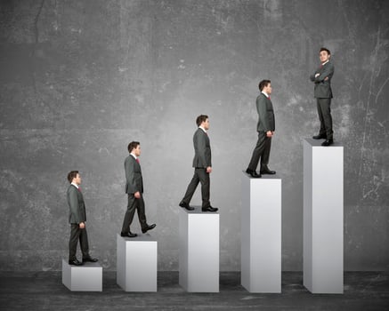 Business success of a businessman photo