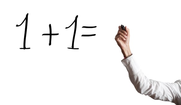 Simple math concept photo