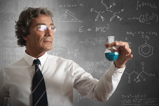 Businessman and formula for the success photo