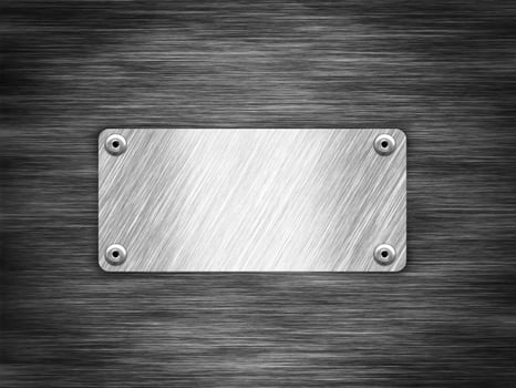 Metal plaque texture background photo