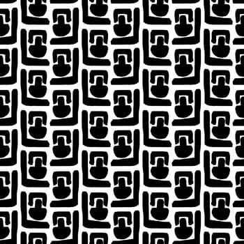 Seamless illustration geometric ornament pattern. photo