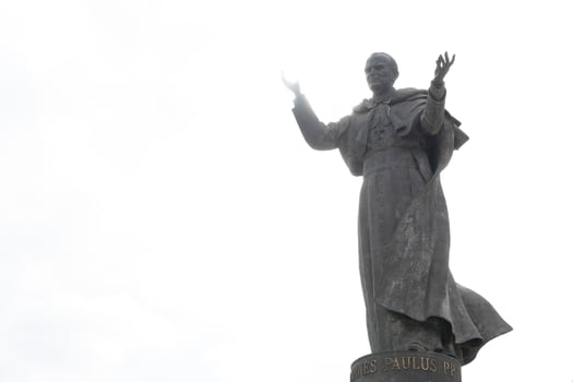 John Paul second pope statue madrid photo