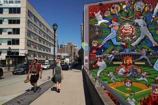 PHILADELPHIA, USA - MAY 23 2018 - City Murals legacy photo