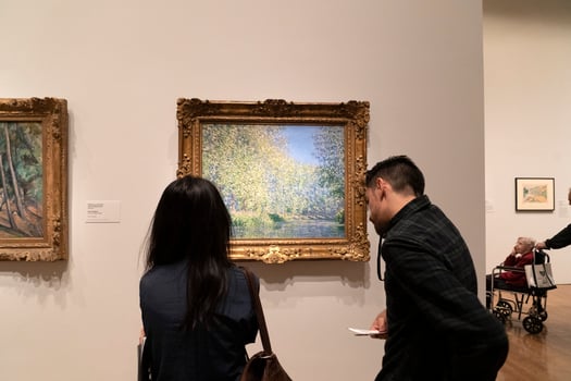 PHILADELPHIA, USA - APRIL 30 2019 - The impressionist eye exhibit at Museum of art photo