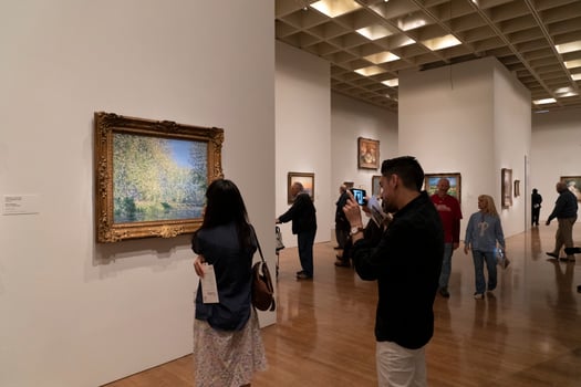 PHILADELPHIA, USA - APRIL 30 2019 - The impressionist eye exhibit at Museum of art photo