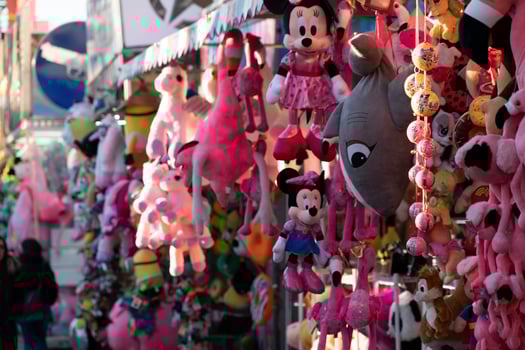 GENOA, ITALY - DECEMBER, 9 2018 - Traditional Christmas Luna Park Fun Fair is opened photo
