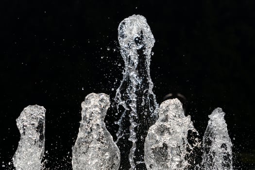 fountain splash water detail close up photo