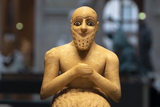 Superintendent Mari Statue of Ebih-Il Syria Iraq photo
