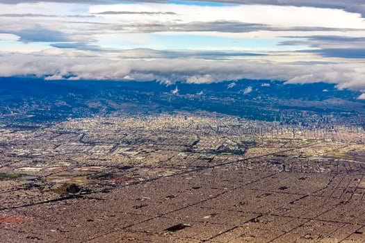 mexico city aerial view cityscape photo