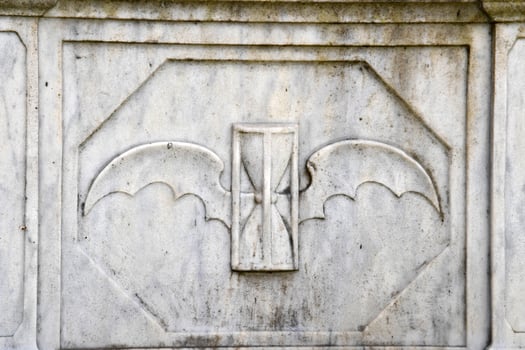 English Cemetery in Florence wonderful statues photo