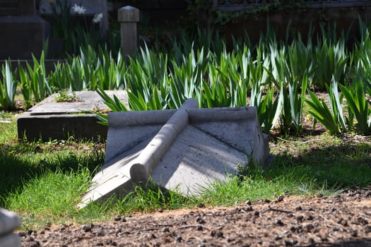 English Cemetery in Florence wonderful statues photo