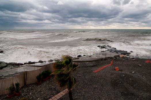Sea Storm on the shore photo