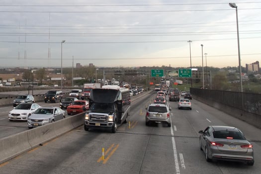 NEW YORK, USA - APRIL 24 2017 - Traffic from NY to New Jersey photo