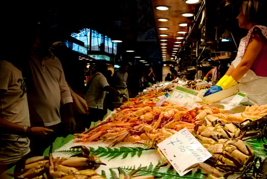 Fish Market in Barcelona Spain photo