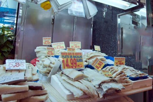 Fish Market in Barcelona Spain photo