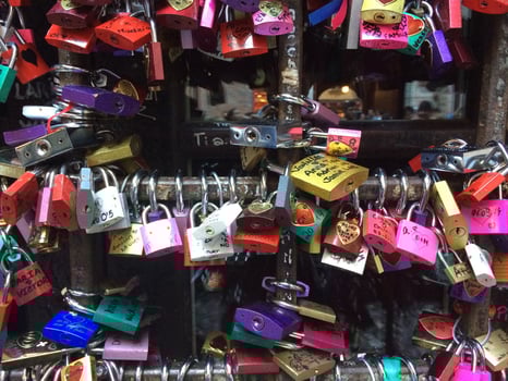 romeo and juliet house padlocks photo