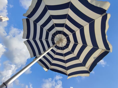 beach sun umbrella detail photo