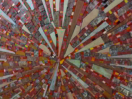 ceramic tile wall detail photo